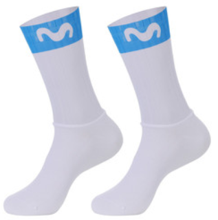 Chaussette Movistar Blanc Aero